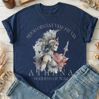 T-Shirt Navy / S Athena Greek Mythology T-Shirt The Mystic Eden