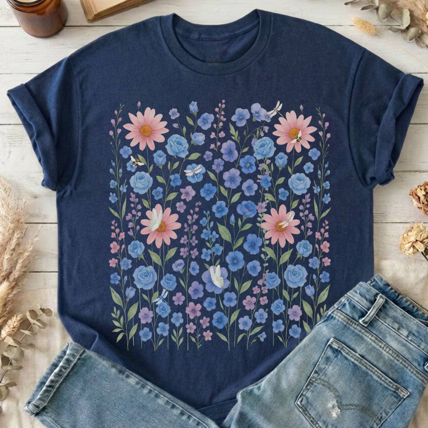 T-Shirt Navy / S Design 228 T-Shirt The Mystic Eden