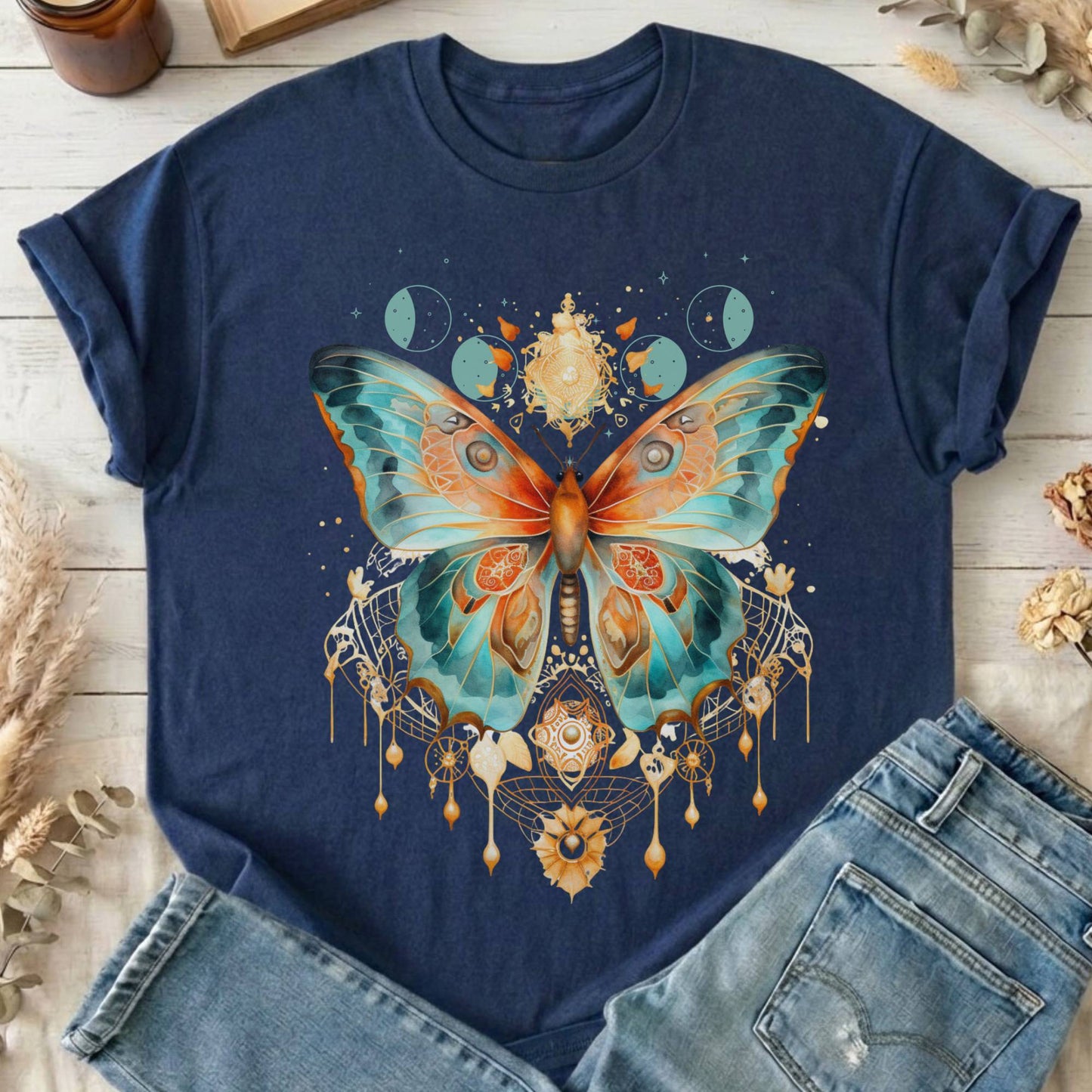 T-Shirt Navy / S Design 46 T-Shirt The Mystic Eden
