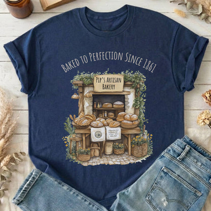 T-Shirt Navy / S Pip's Artisan Bakery Great Expectations Dickens T-Shirt The Mystic Eden