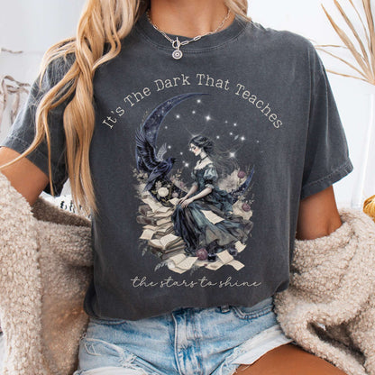 T-Shirt Pepper / S It's the Dark That Teaches the Stars to Shine Poe Inspired Tee The Mystic Eden