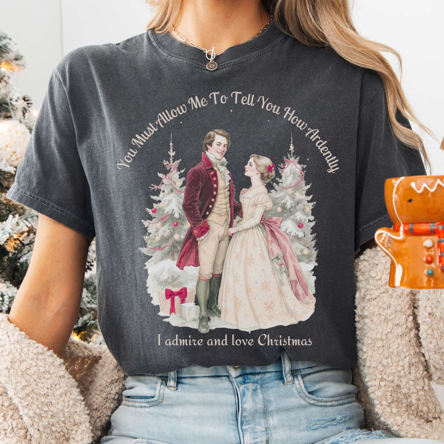 T-Shirt Pepper / S Pride & Prejudice Christmas Tee The Mystic Eden
