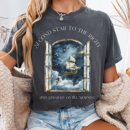 T-Shirt Pepper / S Second Star to the Right Peter Pan Tee The Mystic Eden