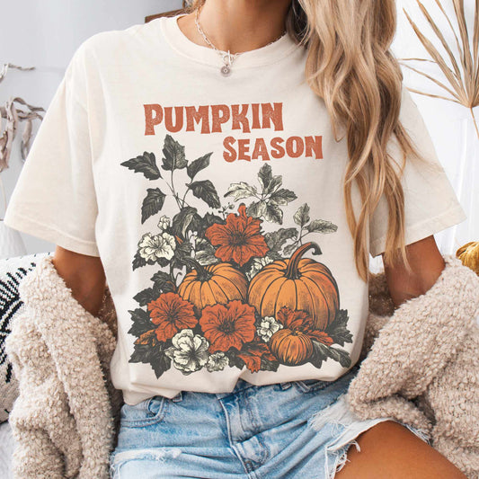 T-Shirt Pumpkin Season Cottagecore Fall Tee The Mystic Eden