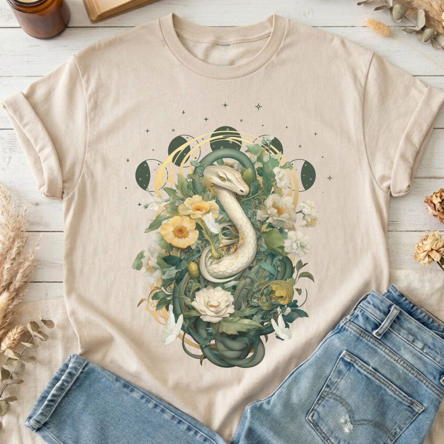 T-Shirt Sand / S Design 45 T-Shirt The Mystic Eden
