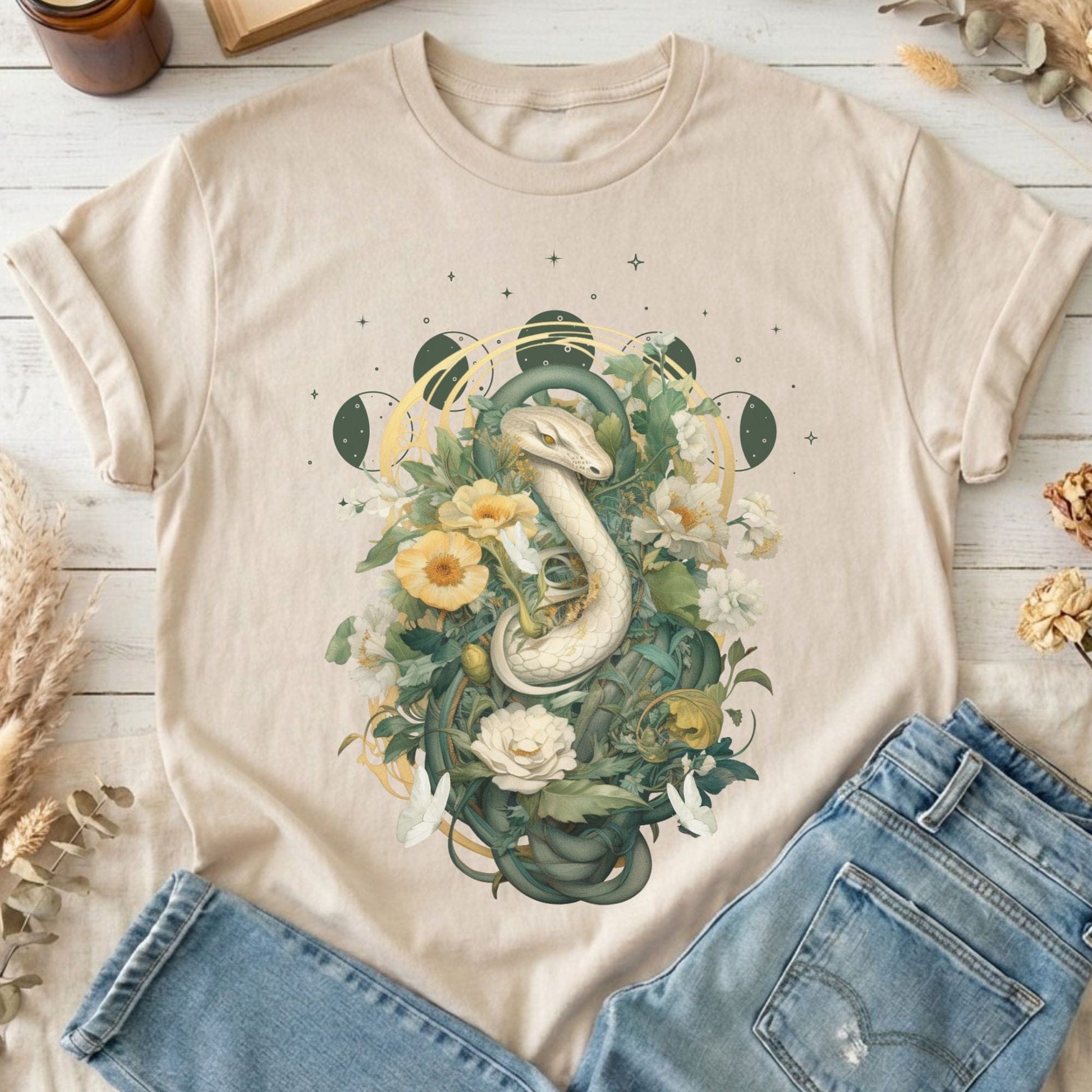 T-Shirt Sand / S Design 45 T-Shirt The Mystic Eden