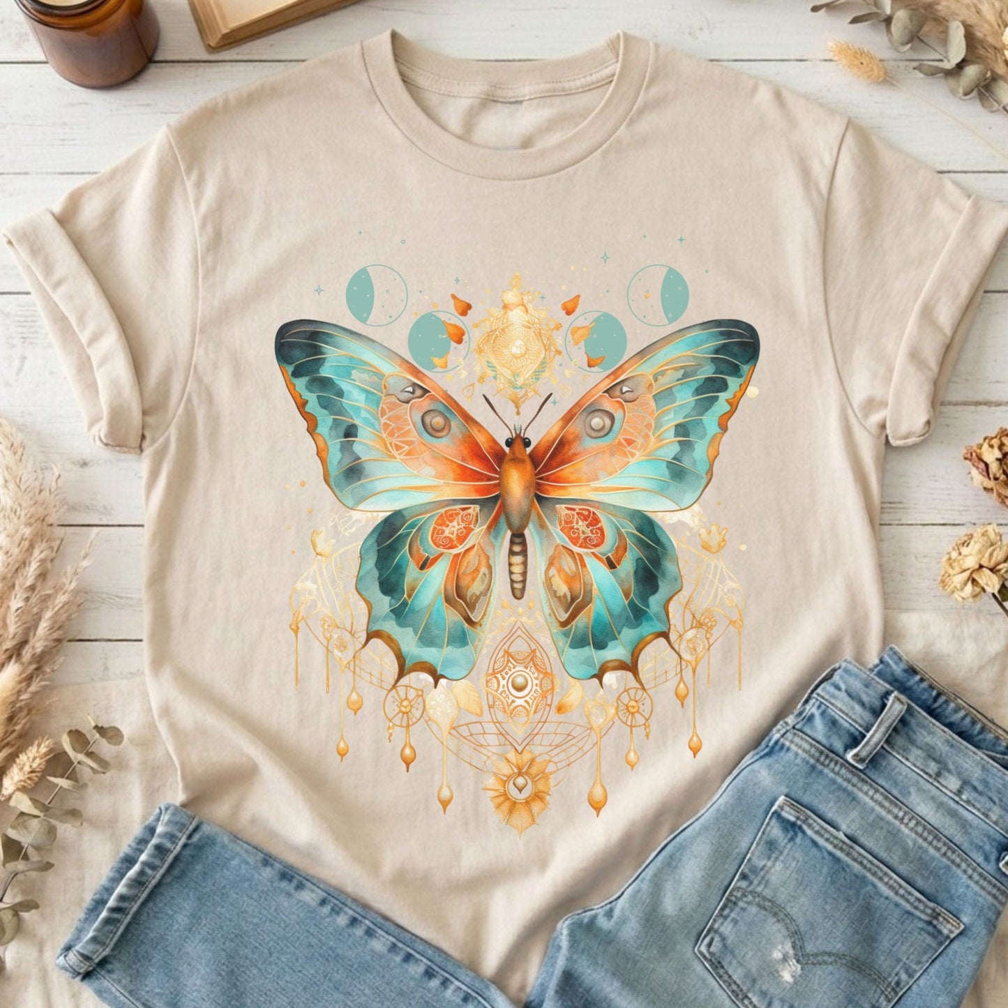 T-Shirt Sand / S Design 46 T-Shirt The Mystic Eden
