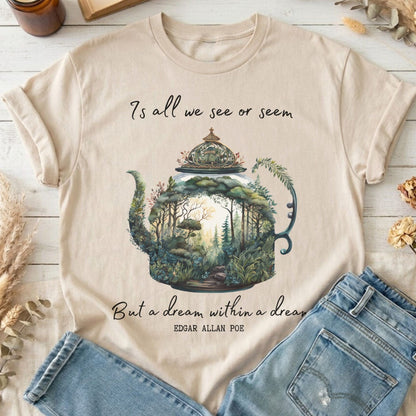 T-Shirt Sand / S Dream Within A Dream Poe T-Shirt The Mystic Eden