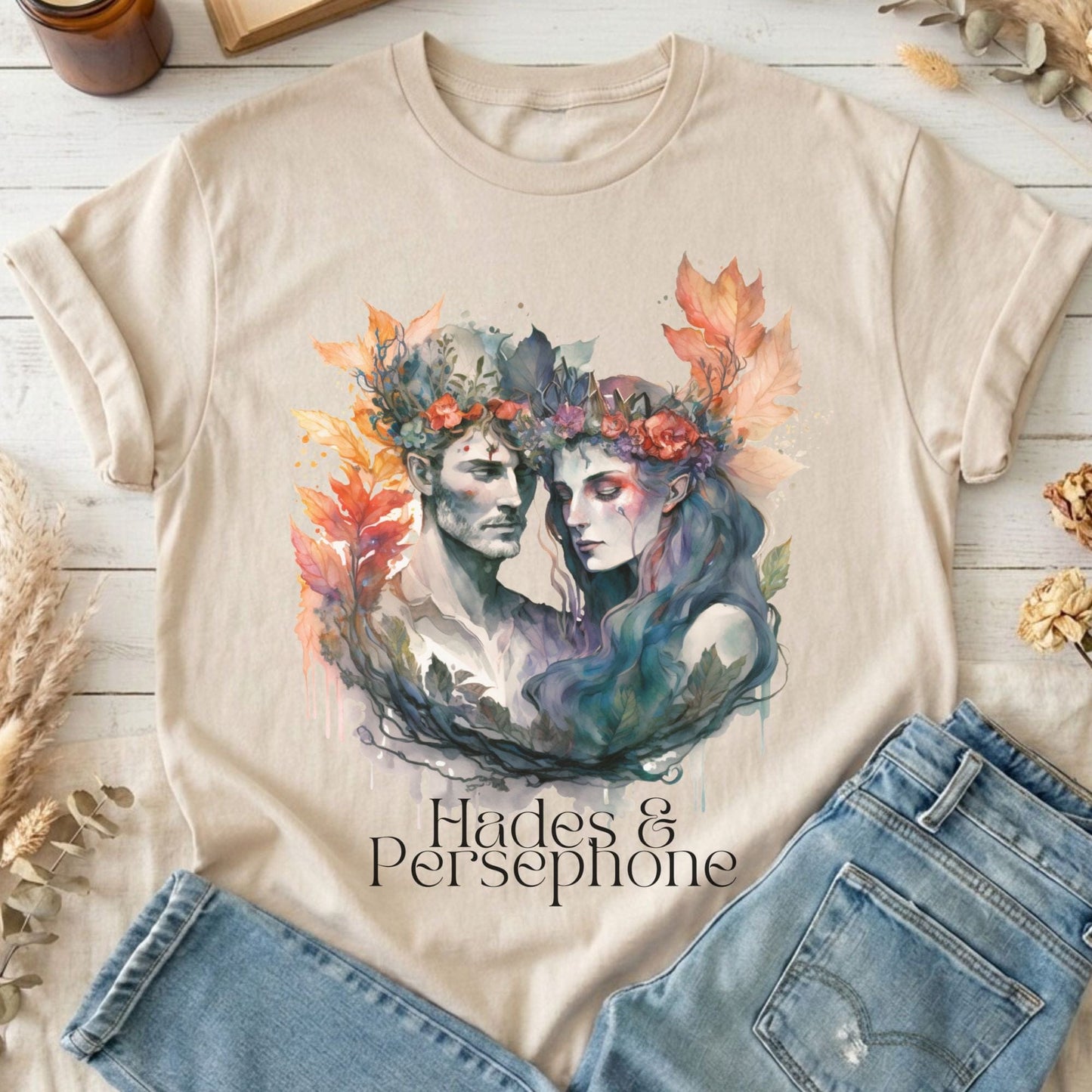 T-Shirt Sand / S Hades & Persephone Greek Mythology T-Shirt The Mystic Eden