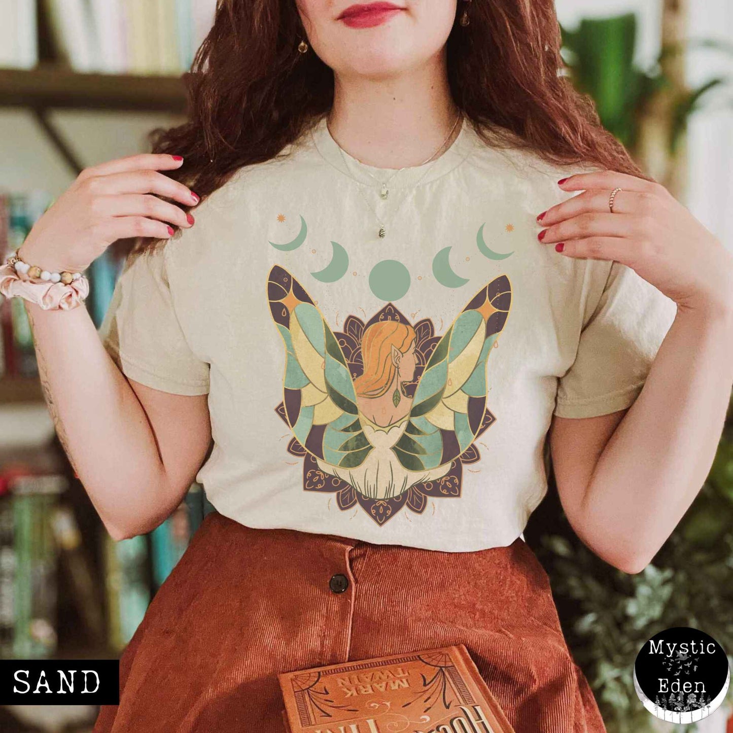 T-Shirt Sand / S Whimsical Fairycore Shirt The Mystic Eden