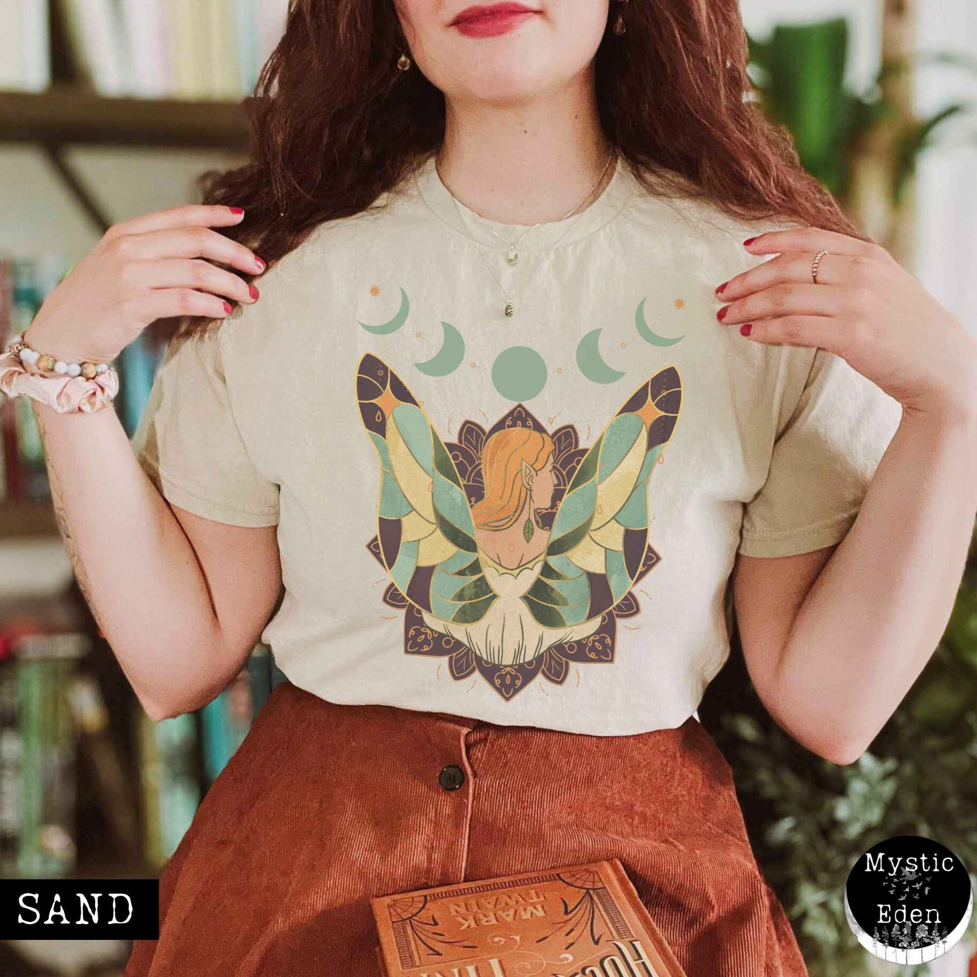 T-Shirt Sand / S Whimsical Fairycore Shirt The Mystic Eden