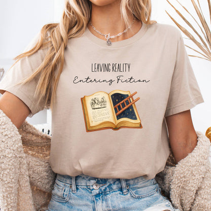 T-Shirt Tan / S Entering Fiction Bella + Canvas Tee – Literary Escape Tee The Mystic Eden