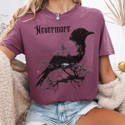T-Shirt The Raven Nevermore Shirt Edgar Allan Poe The Mystic Eden