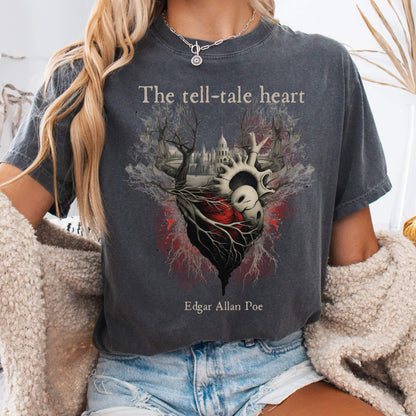 T-Shirt Vintage Edgar Allan Poe Shirt - The Tell Tale Heart The Mystic Eden