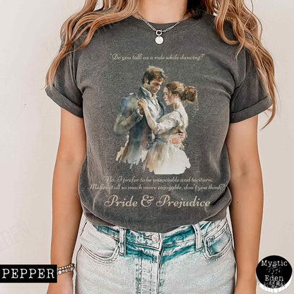 T-Shirt Vintage Pride & Prejudice T-shirt The Mystic Eden