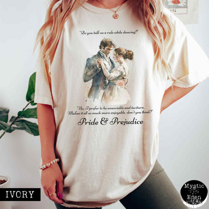 T-Shirt Vintage Pride & Prejudice T-shirt The Mystic Eden