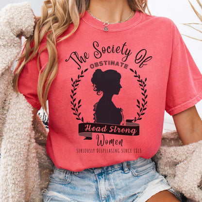 T-Shirt Watermelon / S The Society of Obstinate Head Strong Women Jane Austen Shirt The Mystic Eden