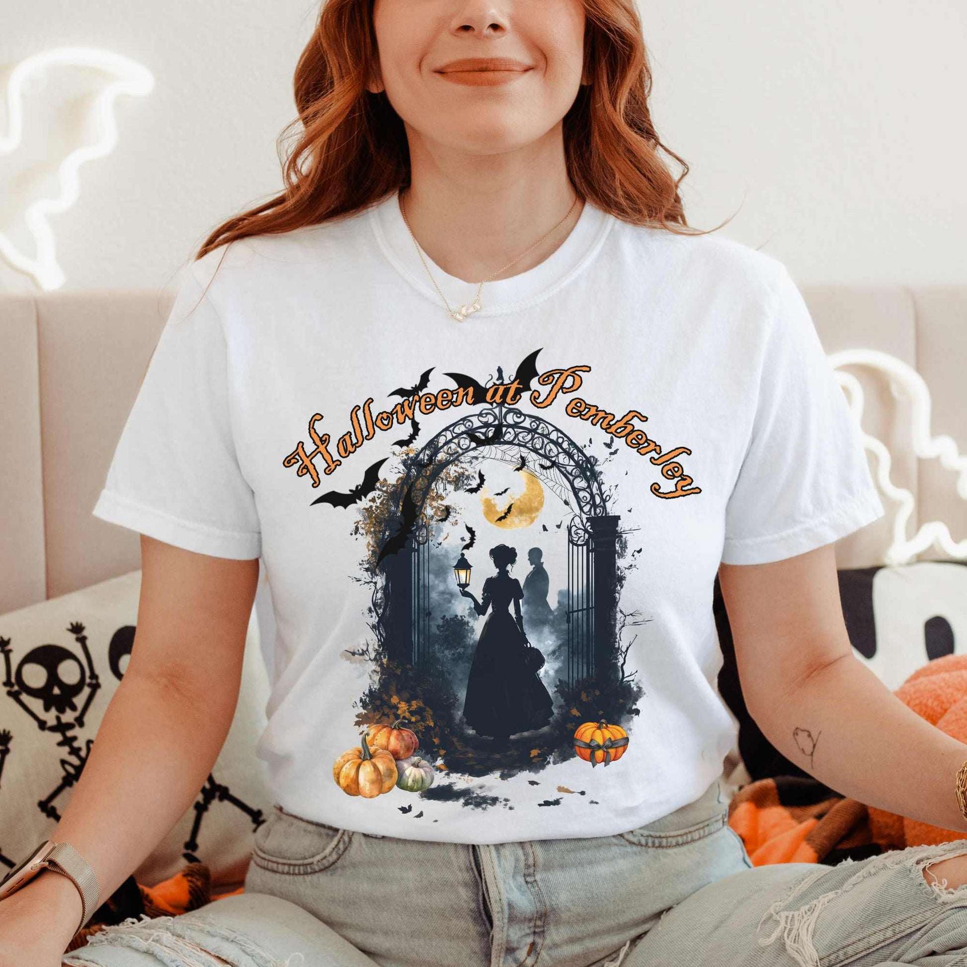 T-Shirt White / S Pemberley Halloween Pride & Prejudice Shirt The Mystic Eden