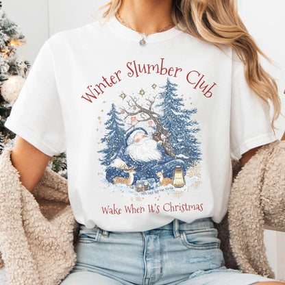 T-Shirt White / S Rip Van Winkle's Winter Slumber Club Christmas Tee The Mystic Eden