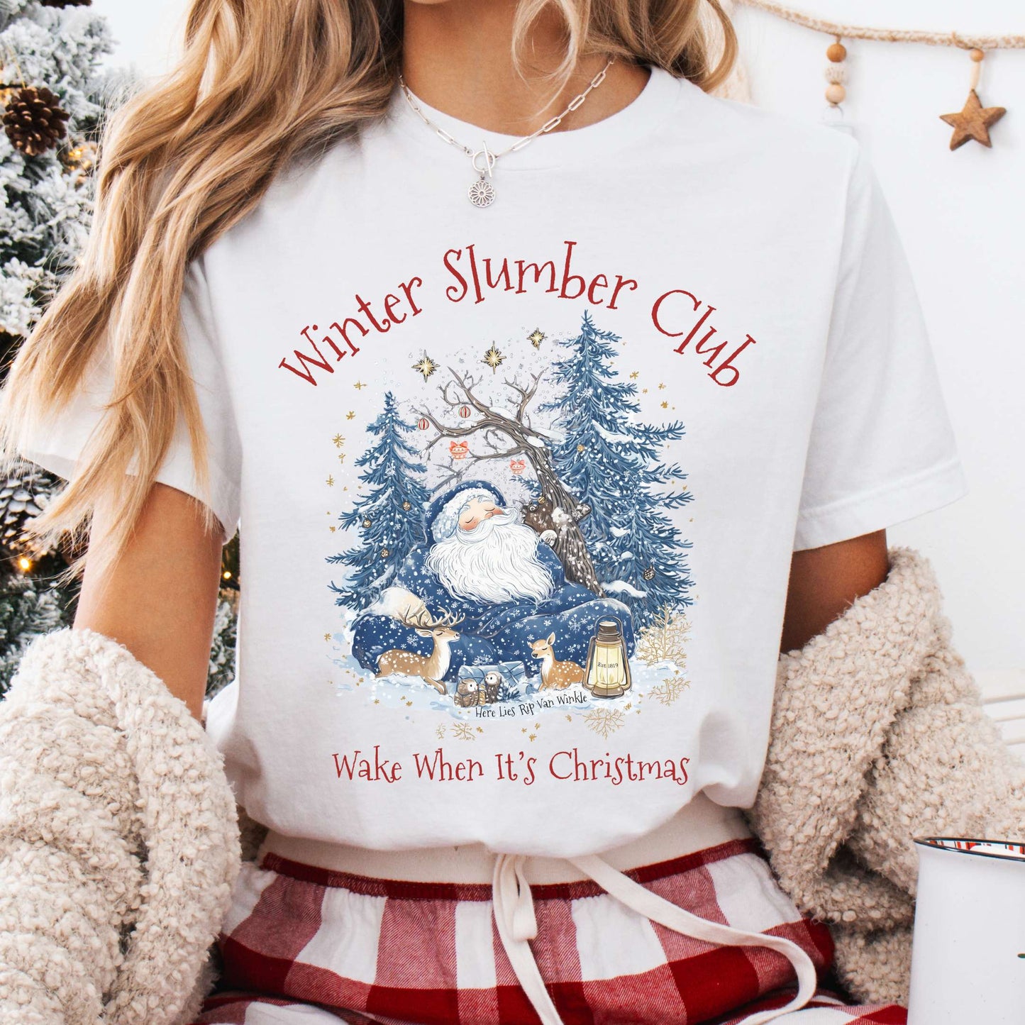 T-Shirt White / XS Rip Van Winkle's Winter Slumber Club Christmas Tee The Mystic Eden