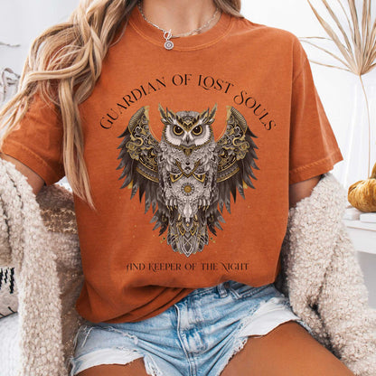 T-Shirt Yam / S Guardian of Lost Souls Mythic Owl Tee The Mystic Eden