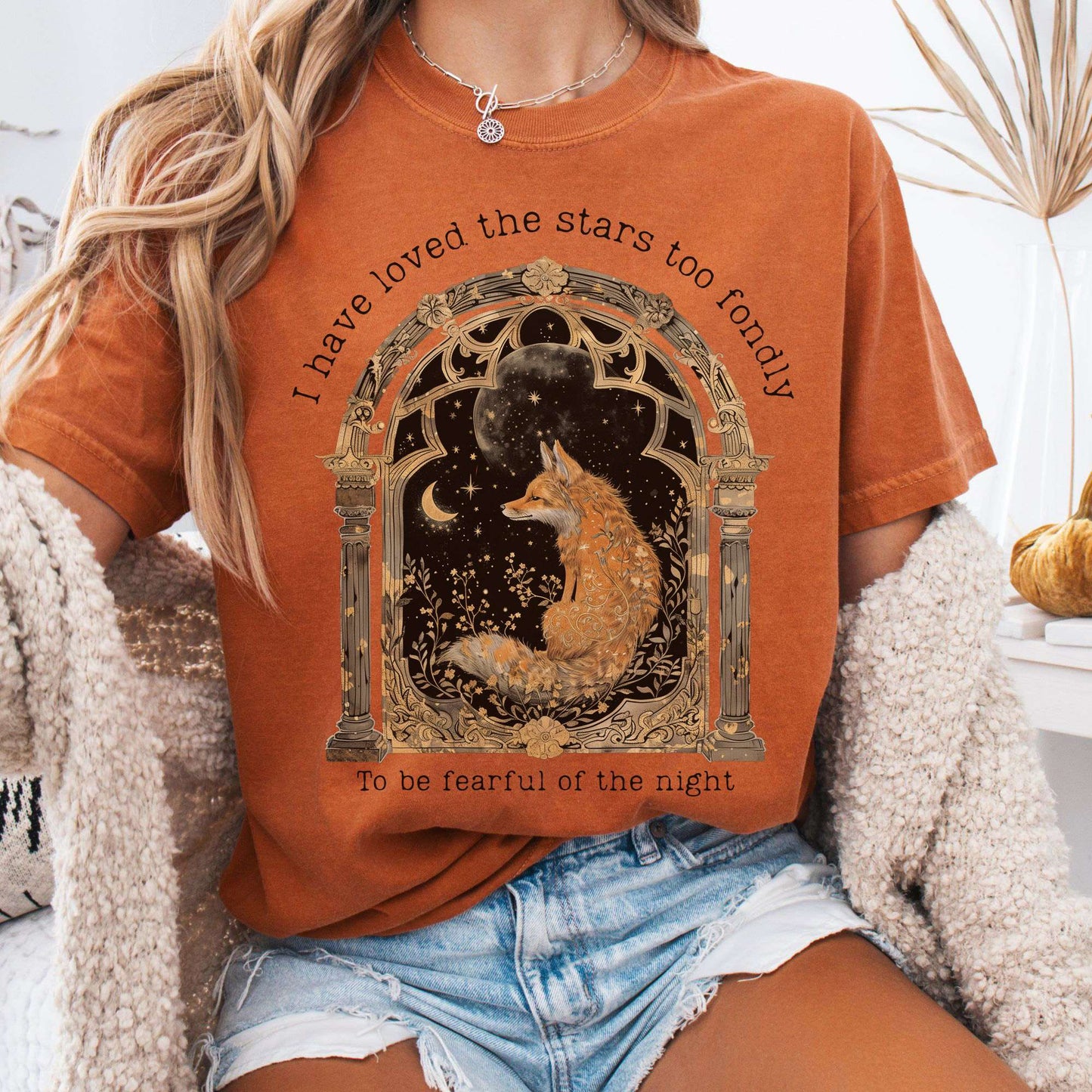 T-Shirt Yam / S I Have Loved the Stars Too Fondly Sarah Williams Poetry Tee The Mystic Eden