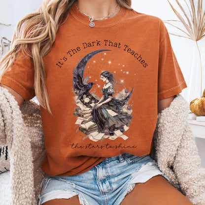 T-Shirt Yam / S It's the Dark That Teaches the Stars to Shine Poe Inspired Tee The Mystic Eden