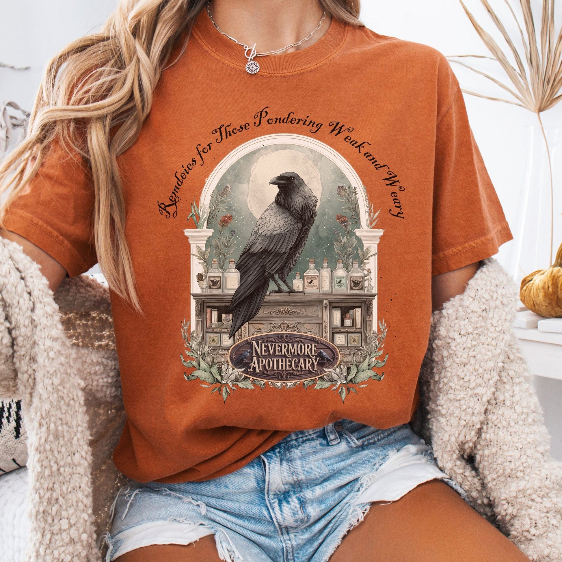 T-Shirt Yam / S Nevermore Apothecary Edgar Allan Poe Tee The Mystic Eden