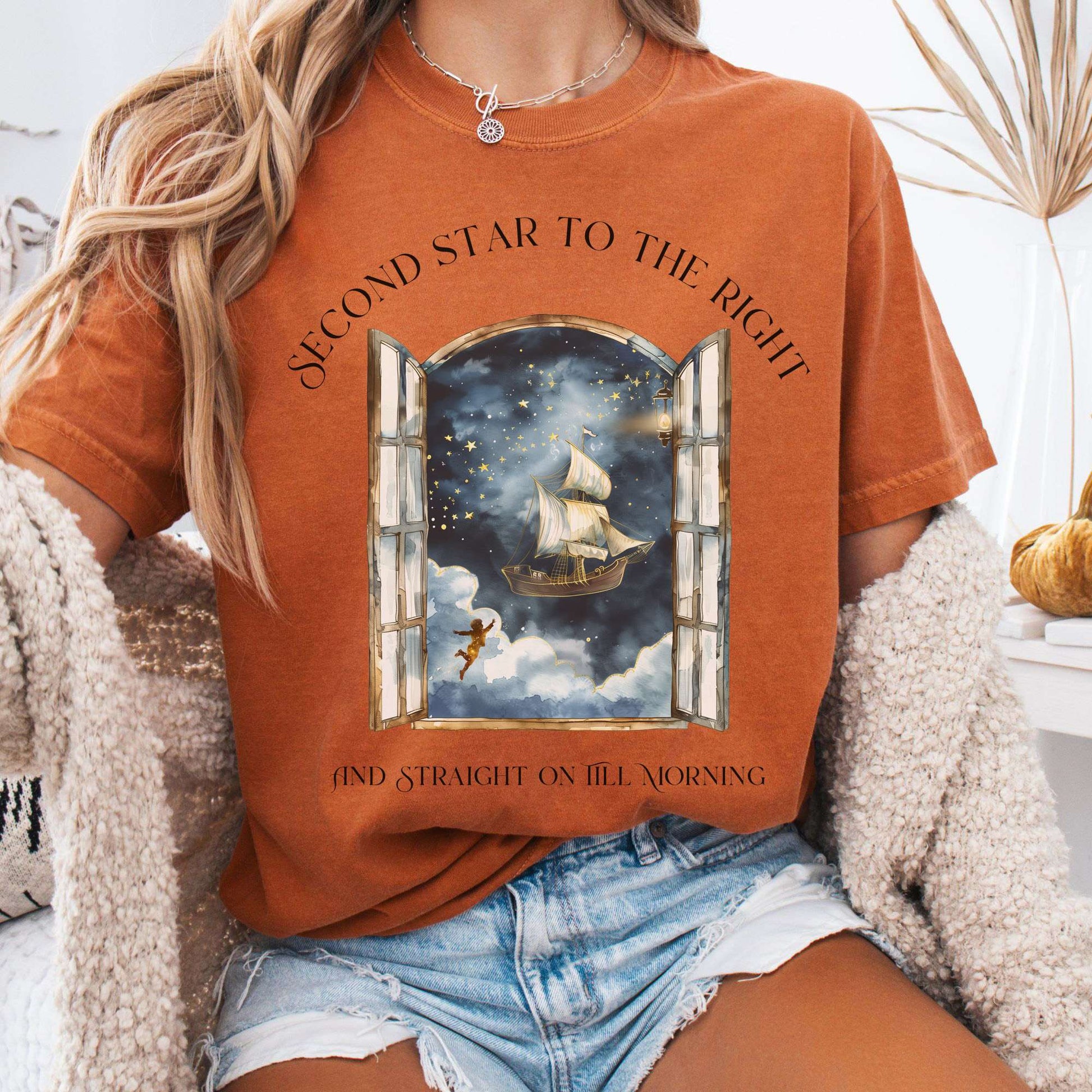 T-Shirt Yam / S Second Star to the Right Peter Pan Tee The Mystic Eden