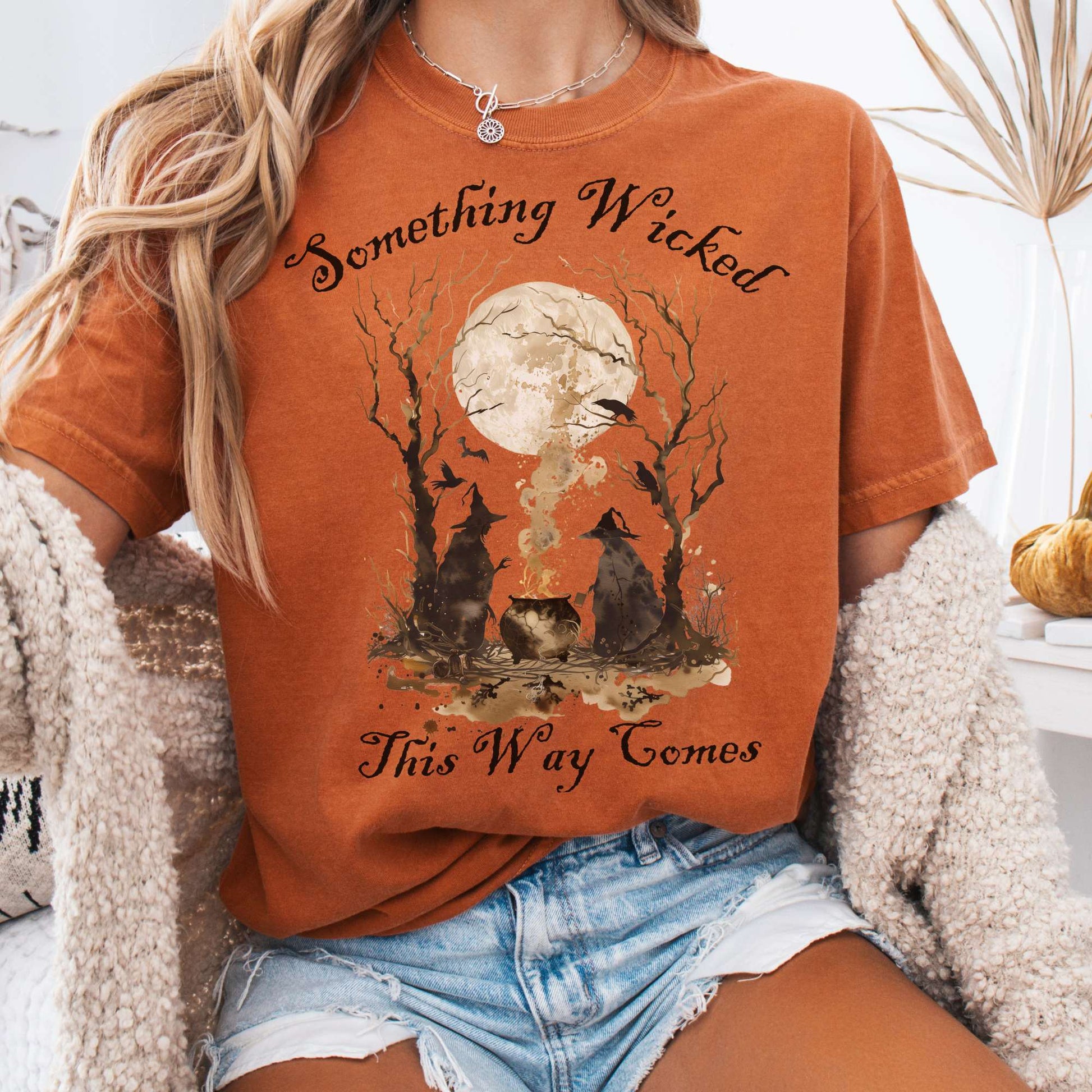 T-Shirt Yam / S Something Wicked This Way Comes, Shakespeare Macbeth Witches Shirt The Mystic Eden