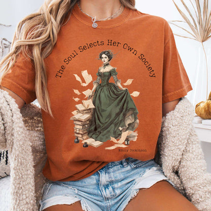 T-Shirt Yam / S The Soul Selects Her Own Society Emily Dickinson Tee The Mystic Eden