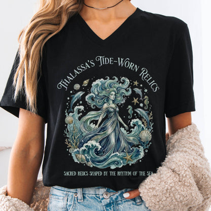 T-Shirts Black / S Design 287 V-Neck The Mystic Eden