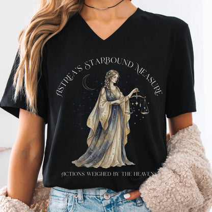 T-Shirts Black / S Design 288 V-Neck The Mystic Eden
