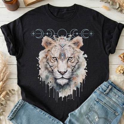 T-Shirts Black / S Mystical White Tiger T-Shirt The Mystic Eden