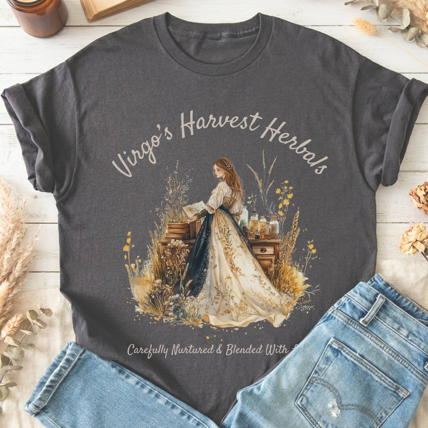 T-Shirts Charcoal / S Design 159 T-Shirt The Mystic Eden