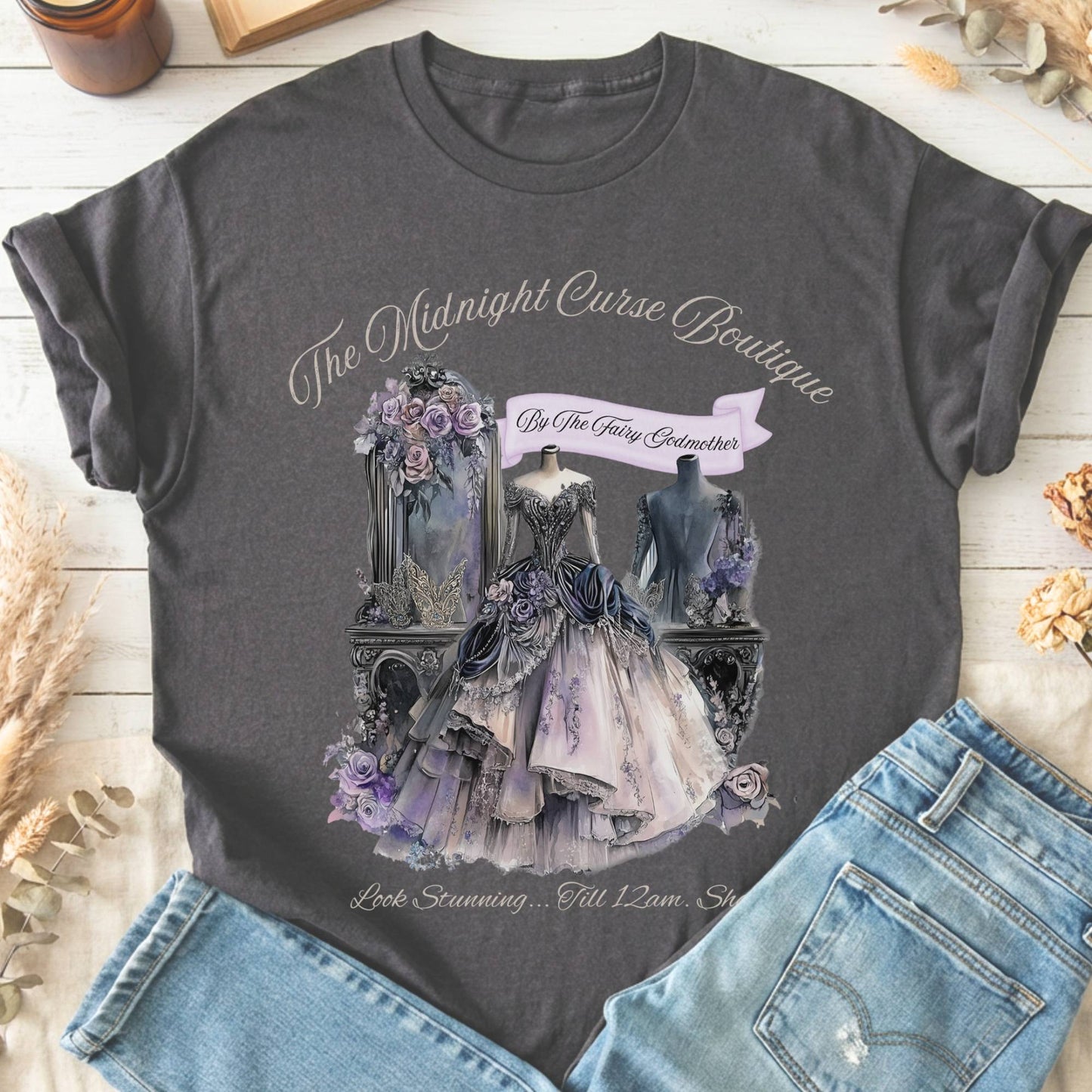 T-Shirts Charcoal / S Design 180 T-Shirt The Mystic Eden