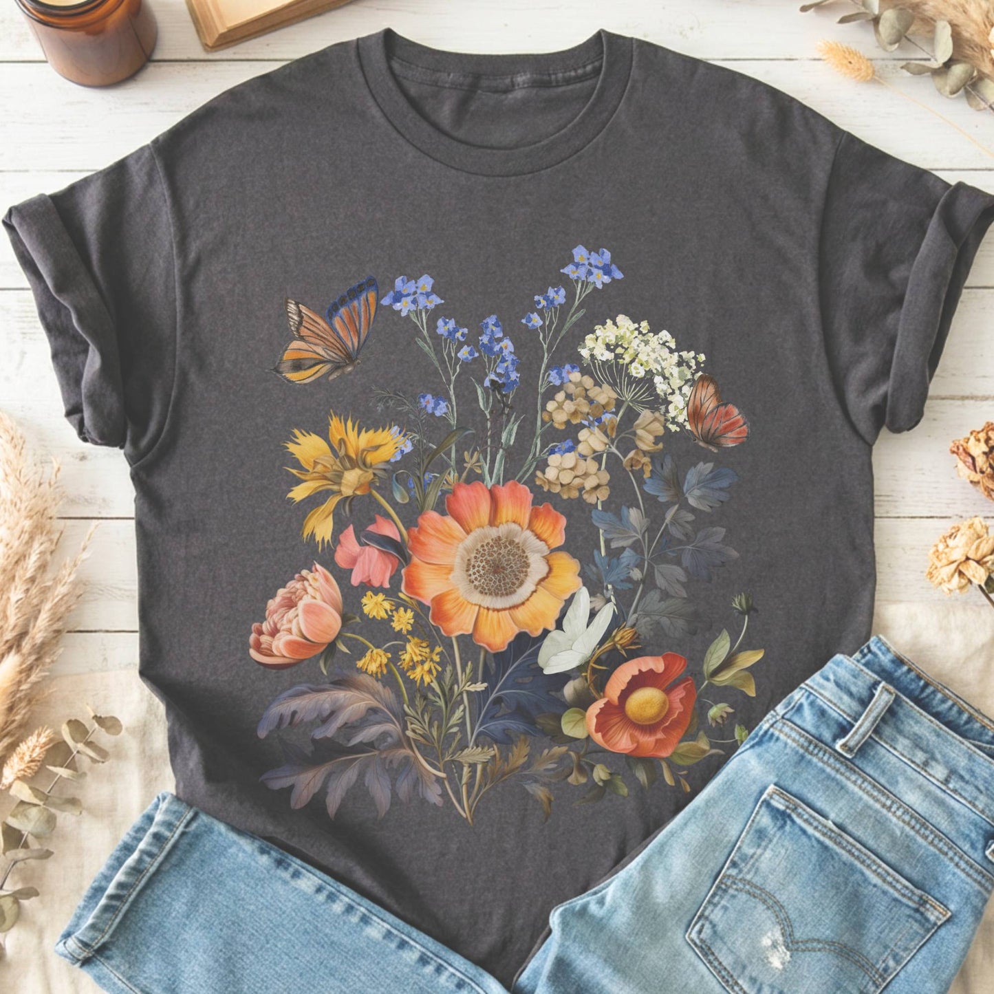 T-Shirts Charcoal / S Design 43 T-Shirt The Mystic Eden