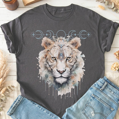 T-Shirts Charcoal / S Mystical White Tiger T-Shirt The Mystic Eden