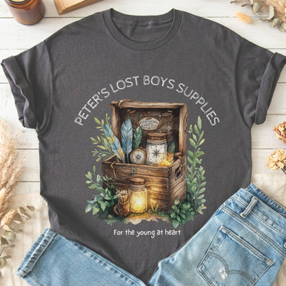 T-Shirts Charcoal / S Peter's Lost Boys Supplies Pan T-Shirt The Mystic Eden