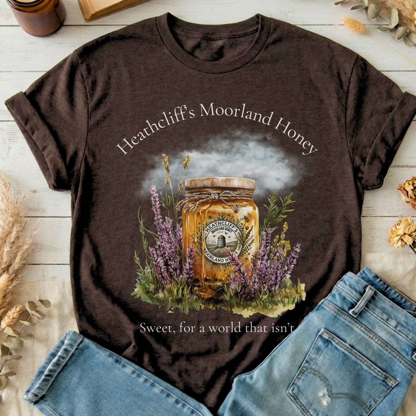 T-Shirts Dark Chocolate / S Heathcliff's Moorland Honey T-Shirt The Mystic Eden