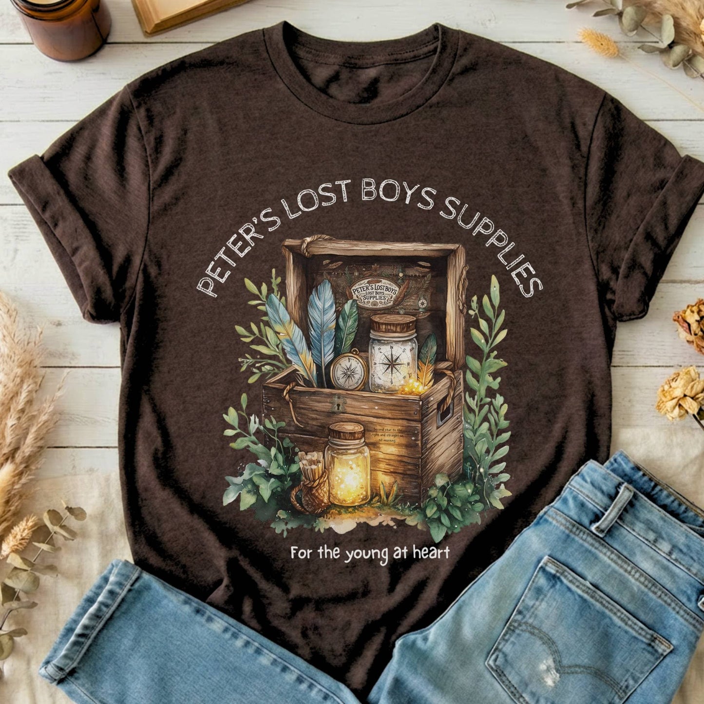 T-Shirts Dark Chocolate / S Peter's Lost Boys Supplies Pan T-Shirt The Mystic Eden