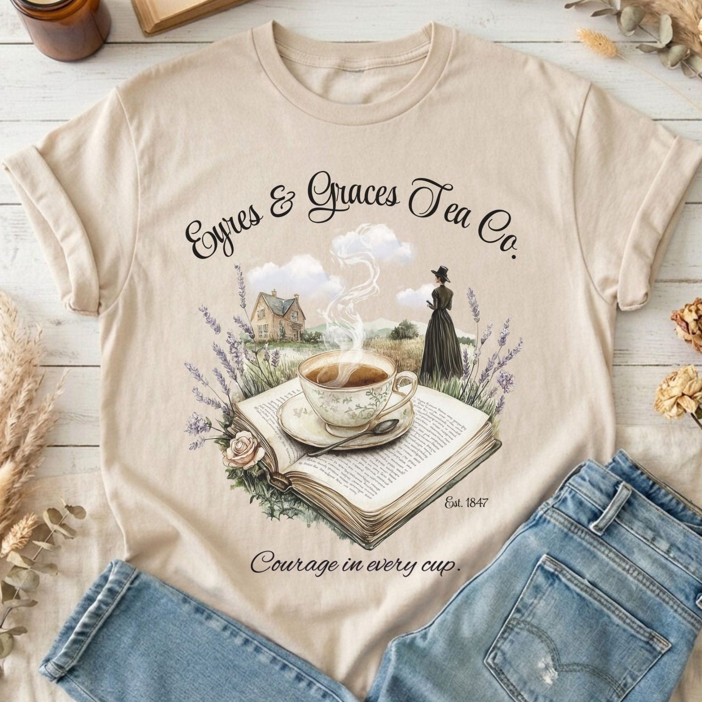 T-Shirts Eyres & Graces Tea Co Jane Eyre T-Shirt The Mystic Eden