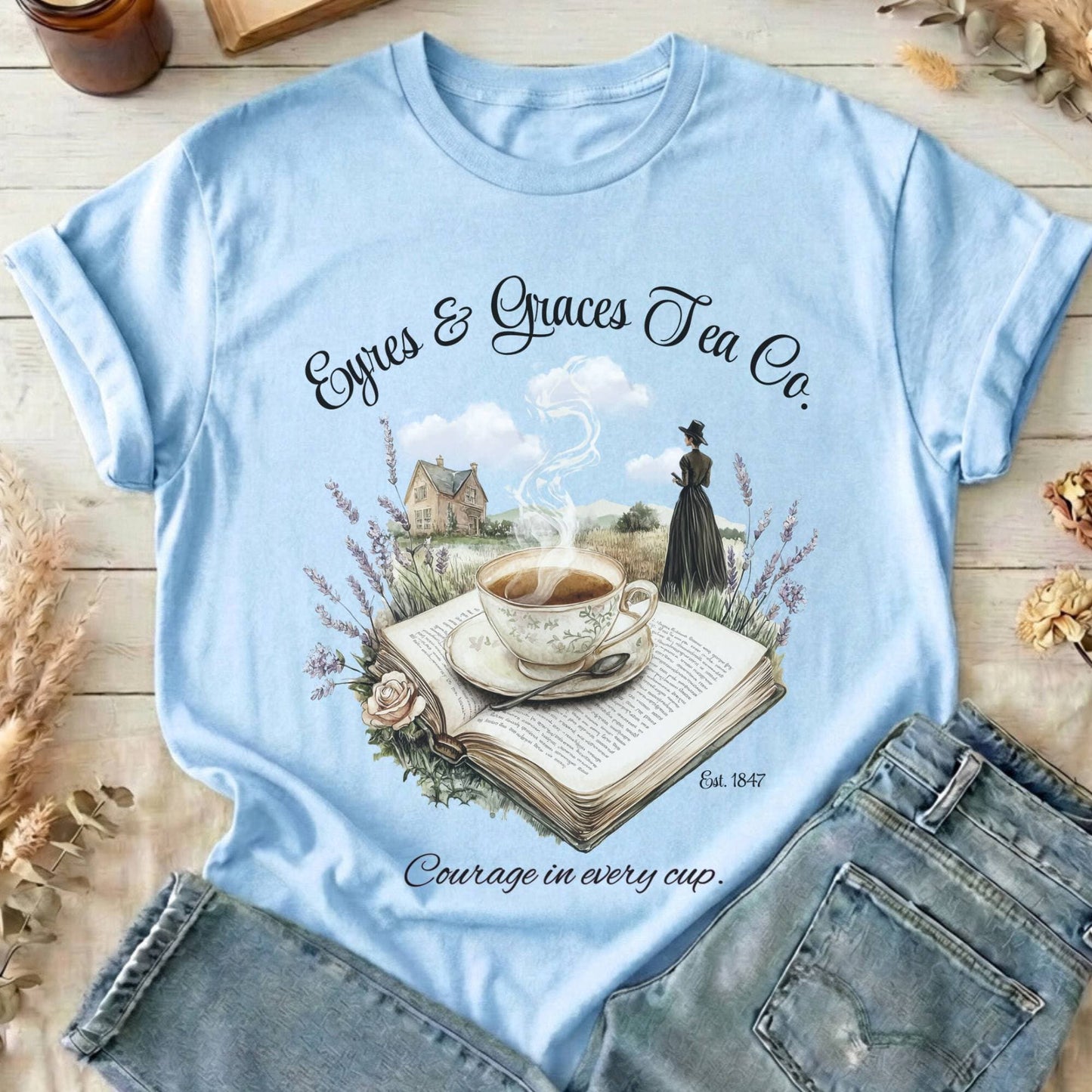 T-Shirts Eyres & Graces Tea Co Jane Eyre T-Shirt The Mystic Eden