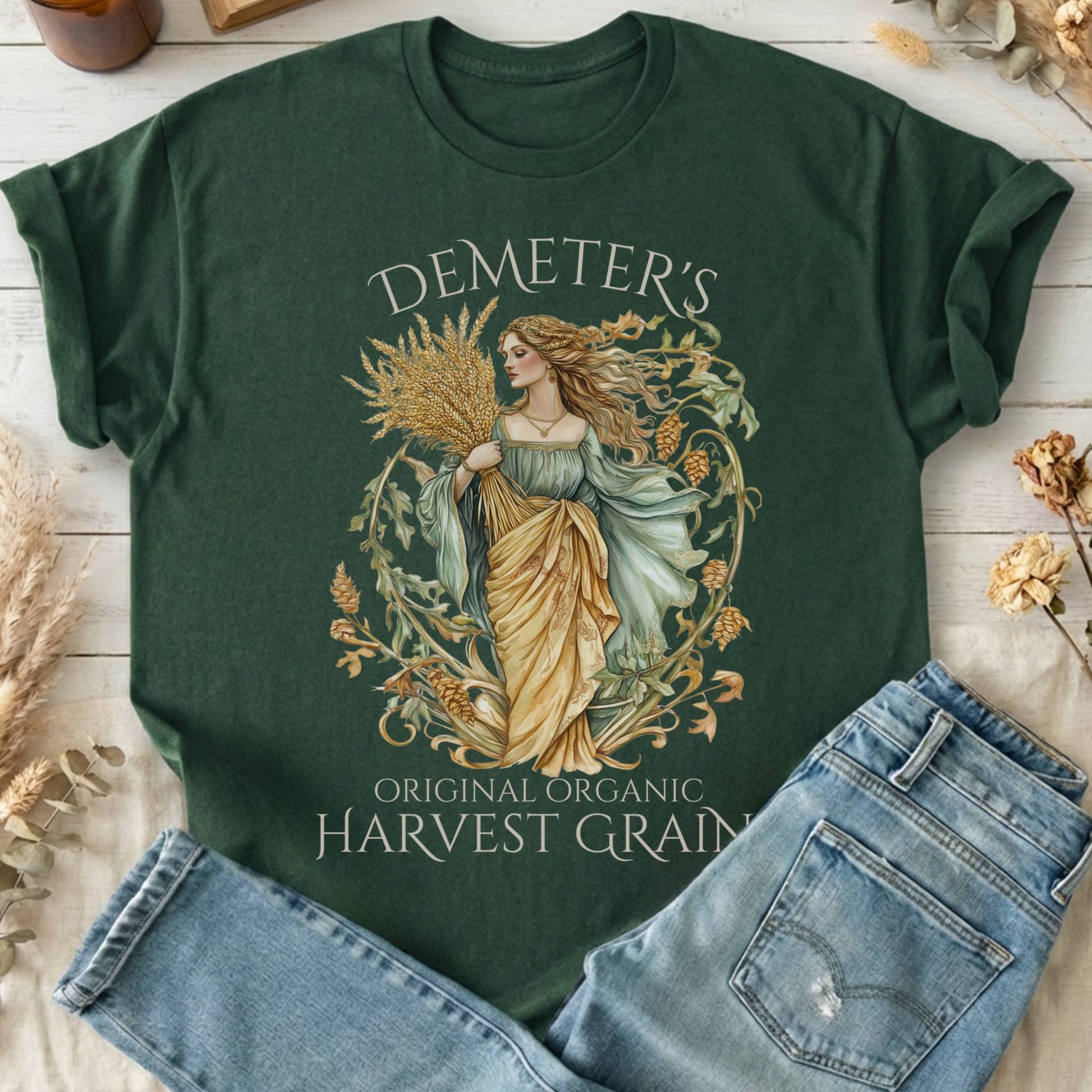 T-Shirts Forest Green / S Design 105 T-Shirt The Mystic Eden