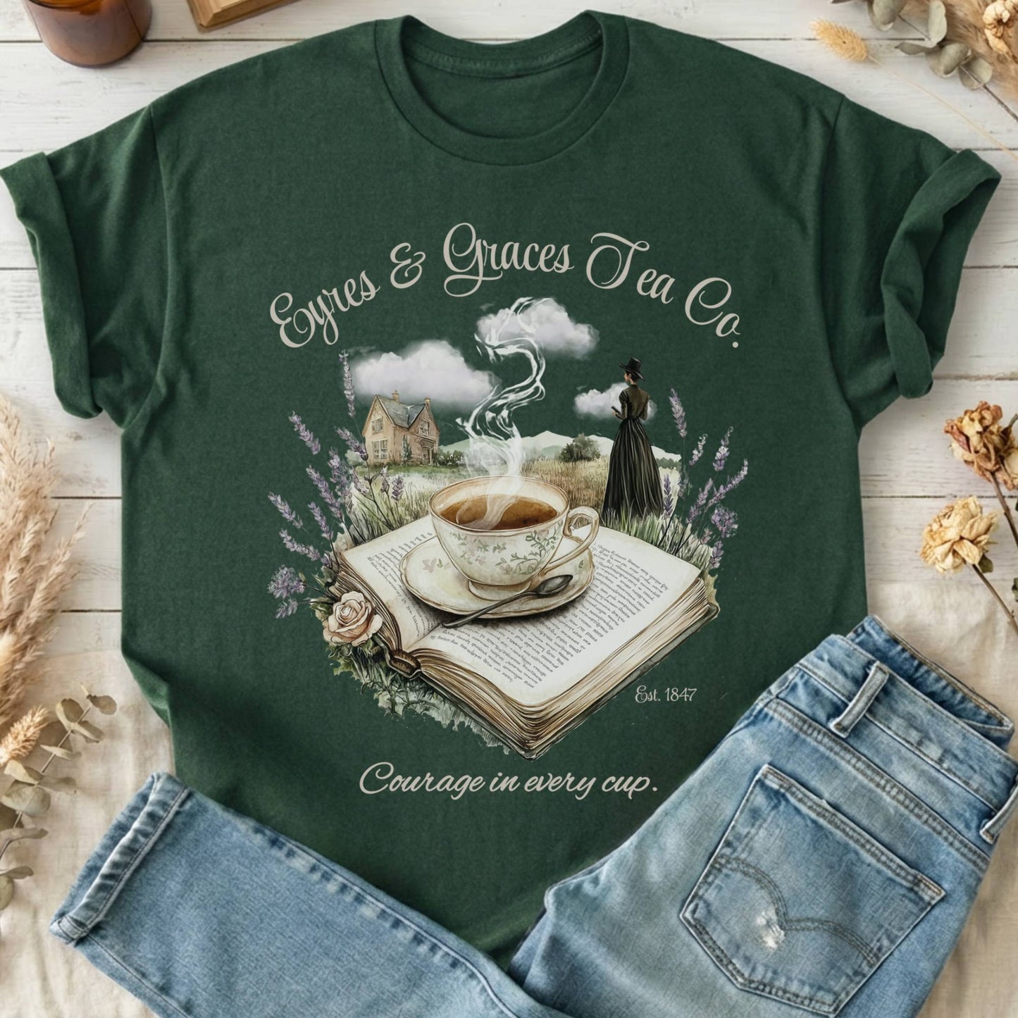 T-Shirts Forest Green / S Design 116 T-Shirt The Mystic Eden