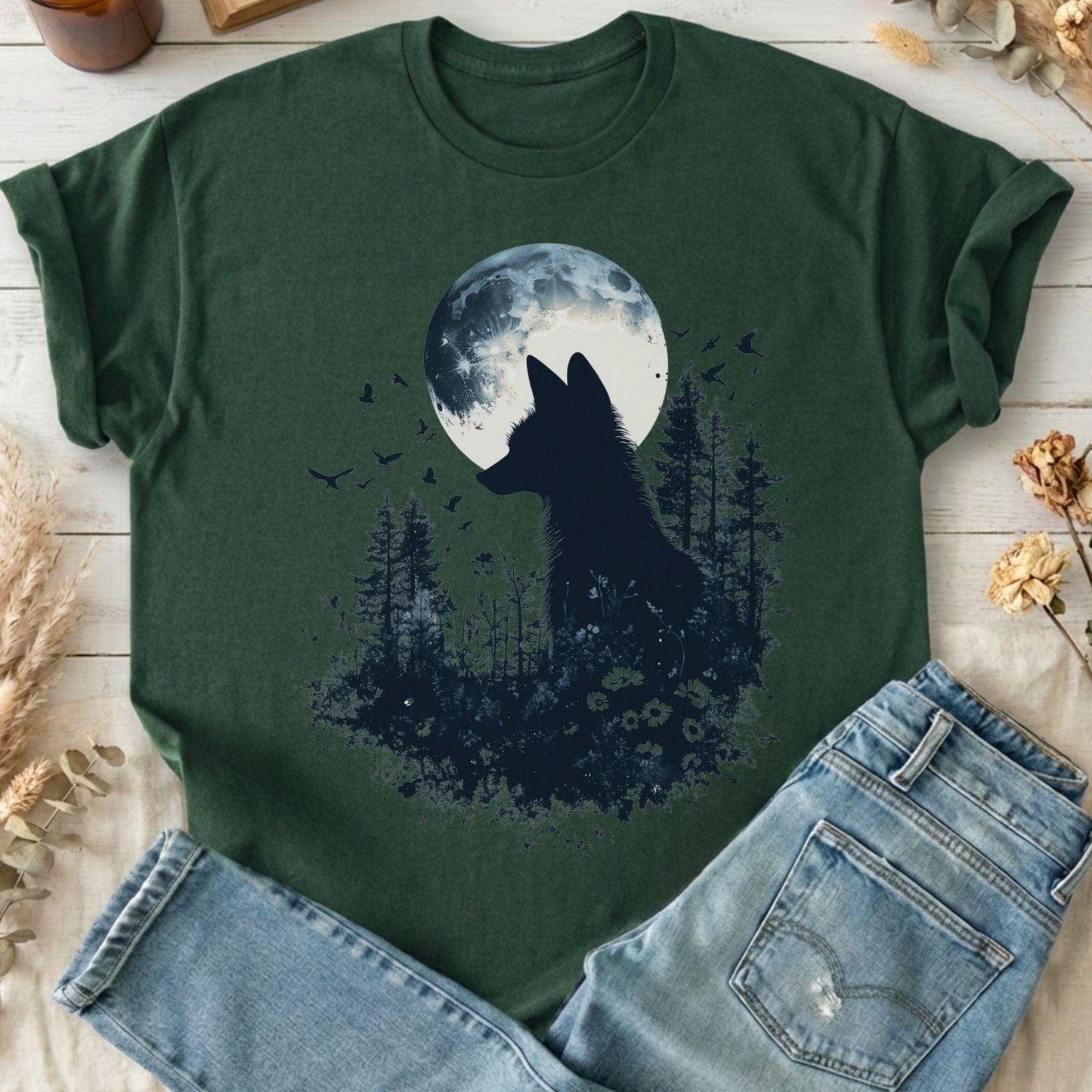 T-Shirts Forest Green / S Design 132 T-Shirt The Mystic Eden