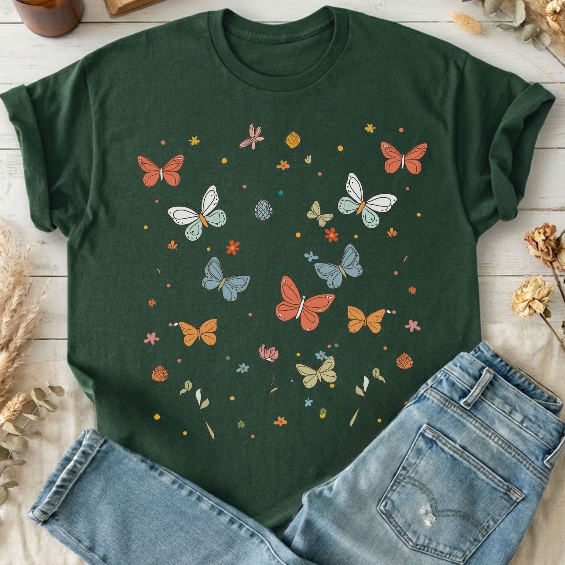 T-Shirts Forest Green / S Design 137 T-Shirt The Mystic Eden