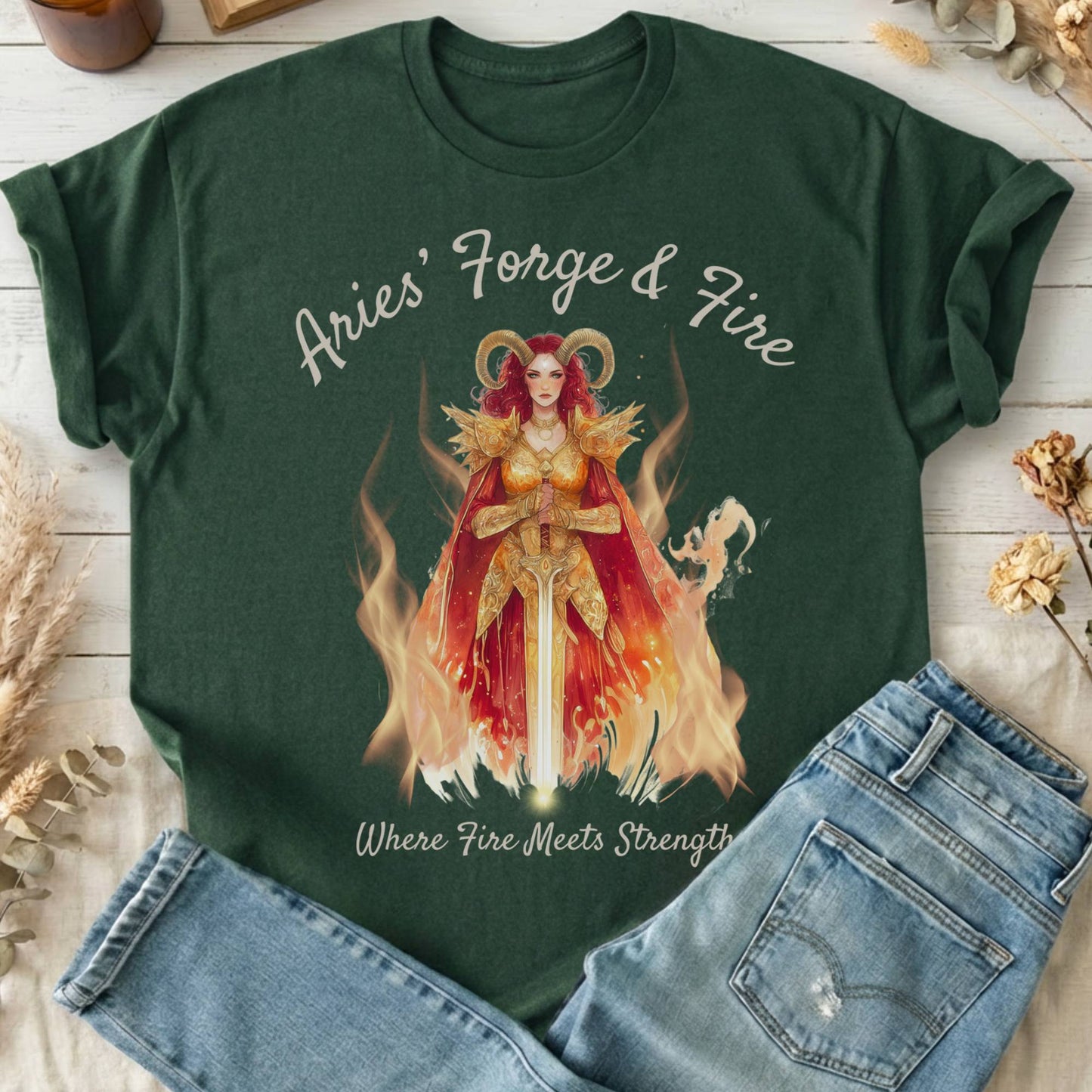 T-Shirts Forest Green / S Design 155 T-Shirt The Mystic Eden