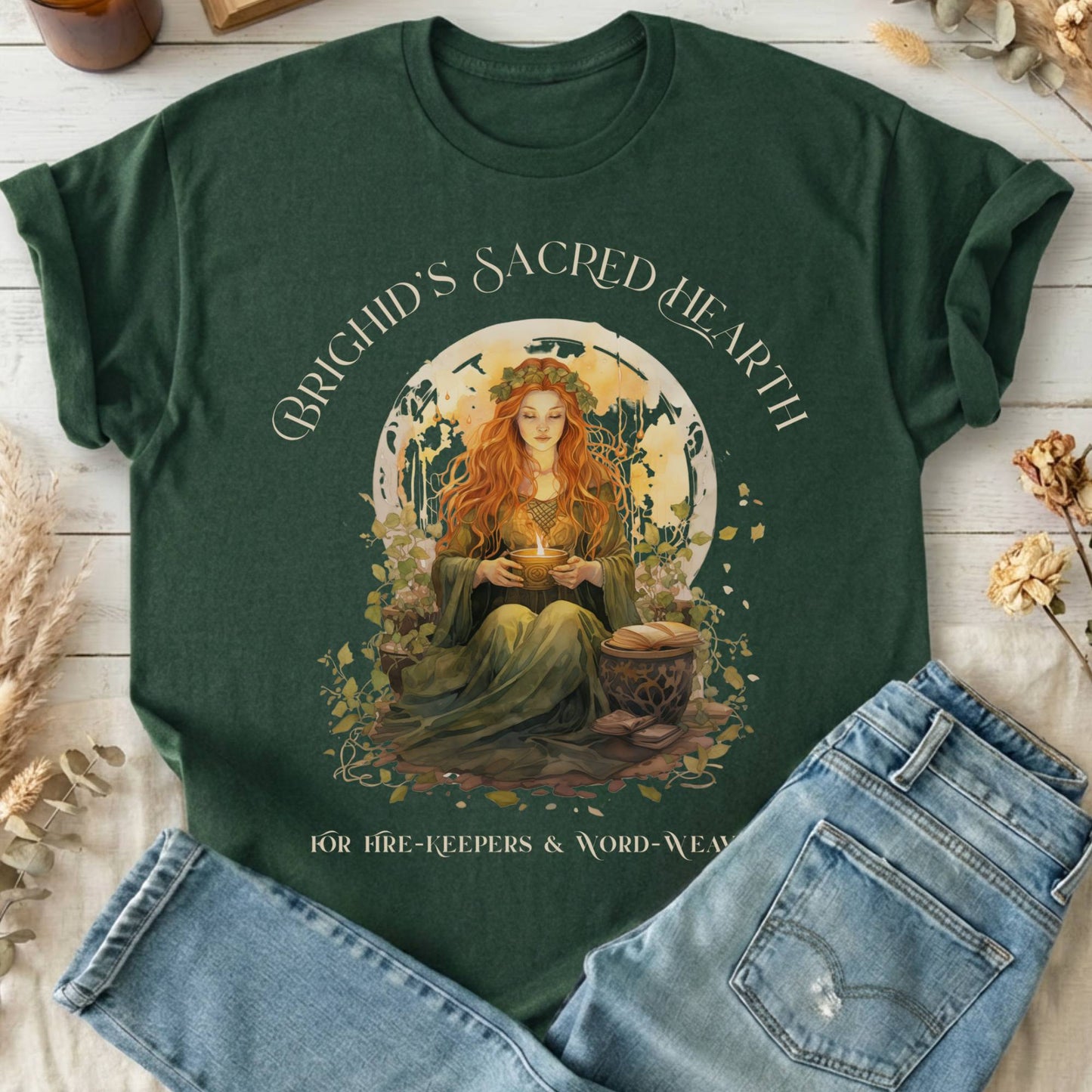 T-Shirts Forest Green / S Design 216 T-Shirt The Mystic Eden