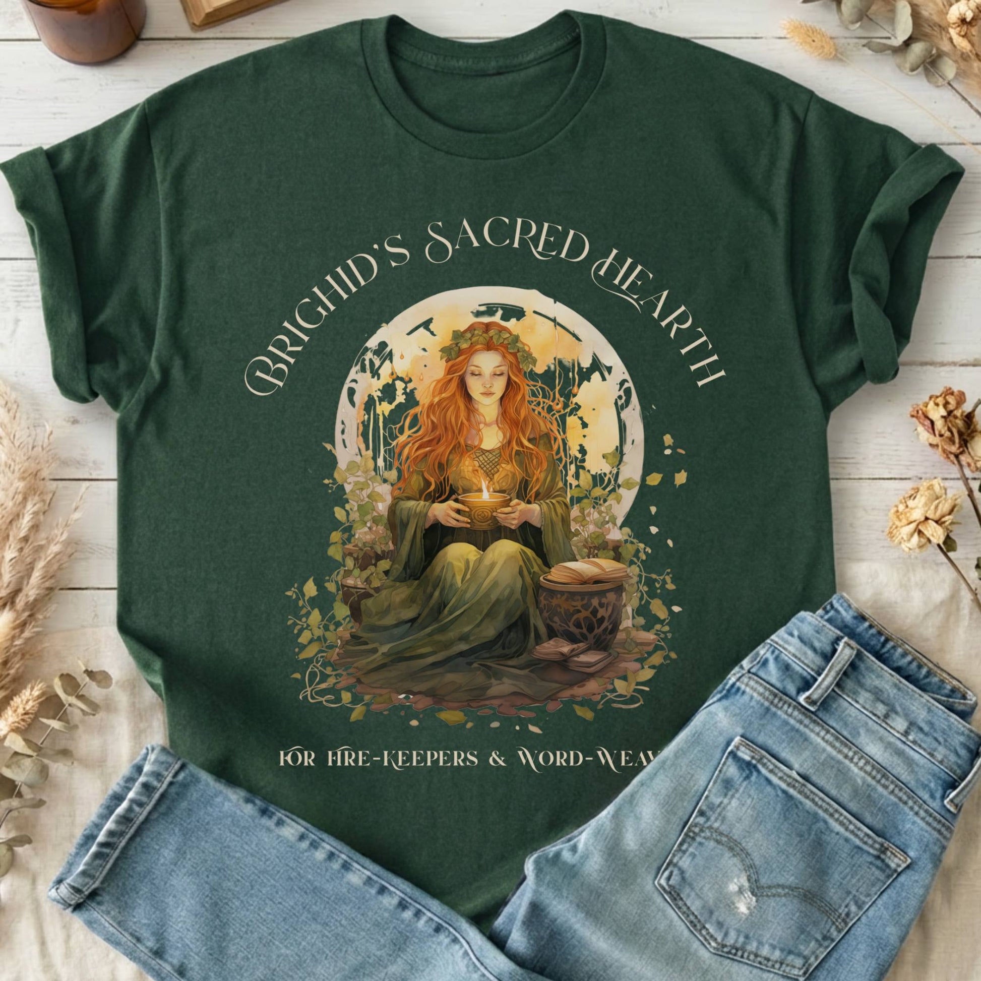 T-Shirts Forest Green / S Design 216 T-Shirt The Mystic Eden